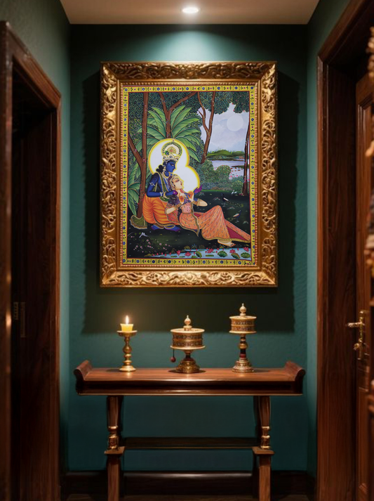 Radha Krishna- Miniature Style